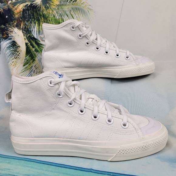 Adidas Nizza Trek White Gum Womens 6.5 - Picture 2 of 10